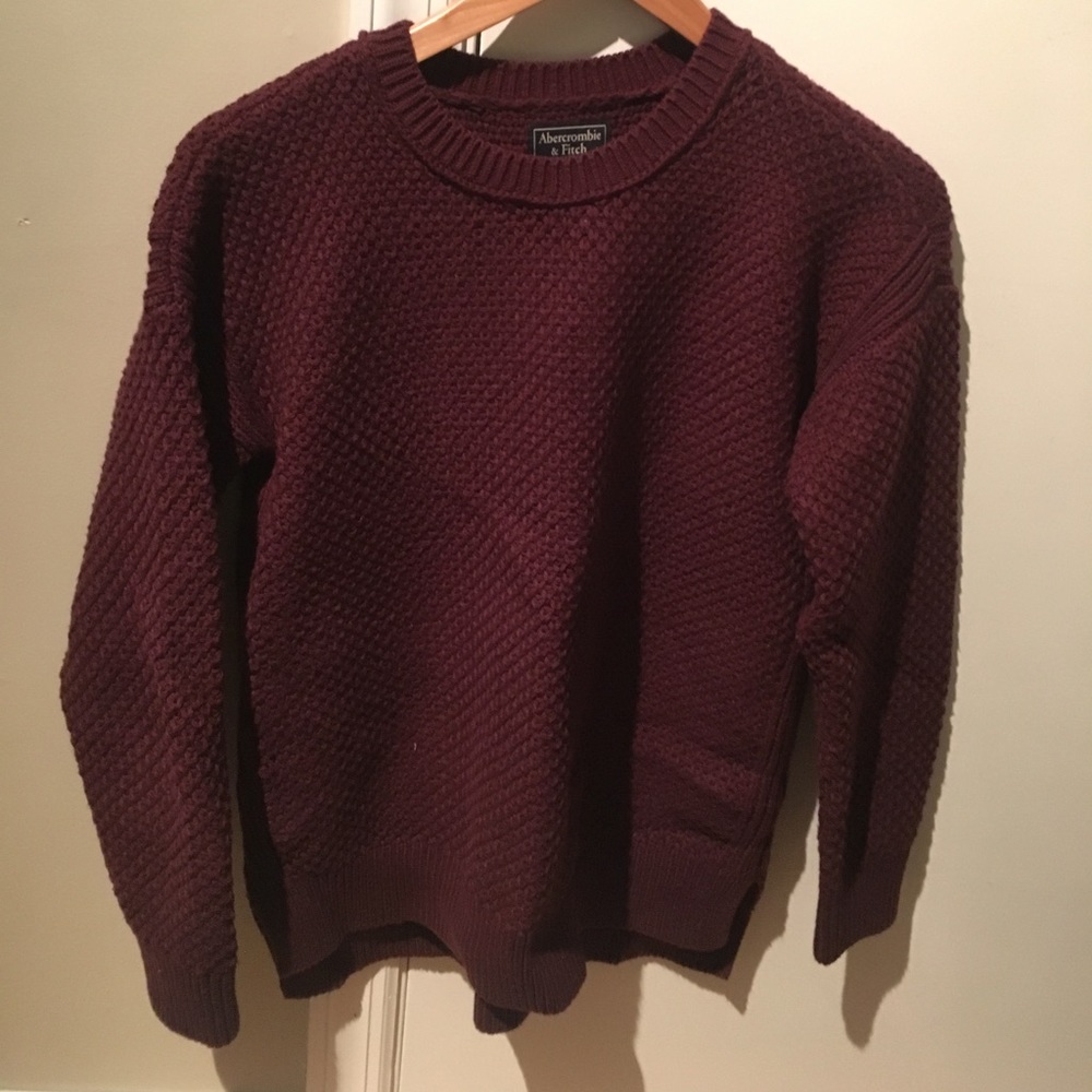 Abercrombie Textured Crewneck Sweater